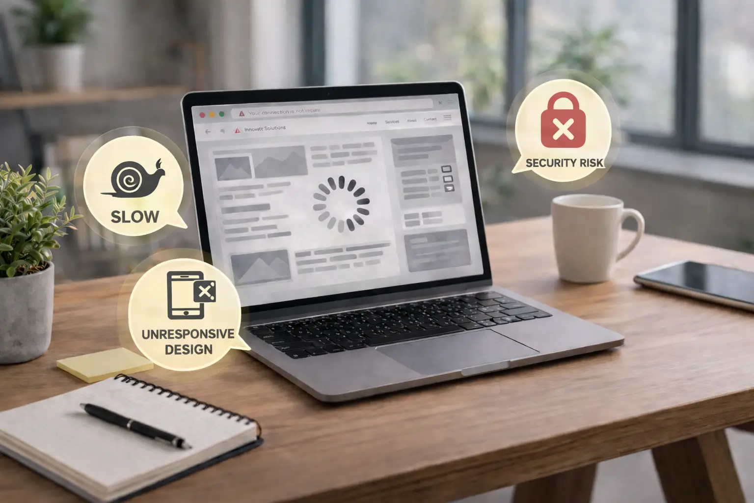 Poorly Built Website – Before Poorly Built Website - Before